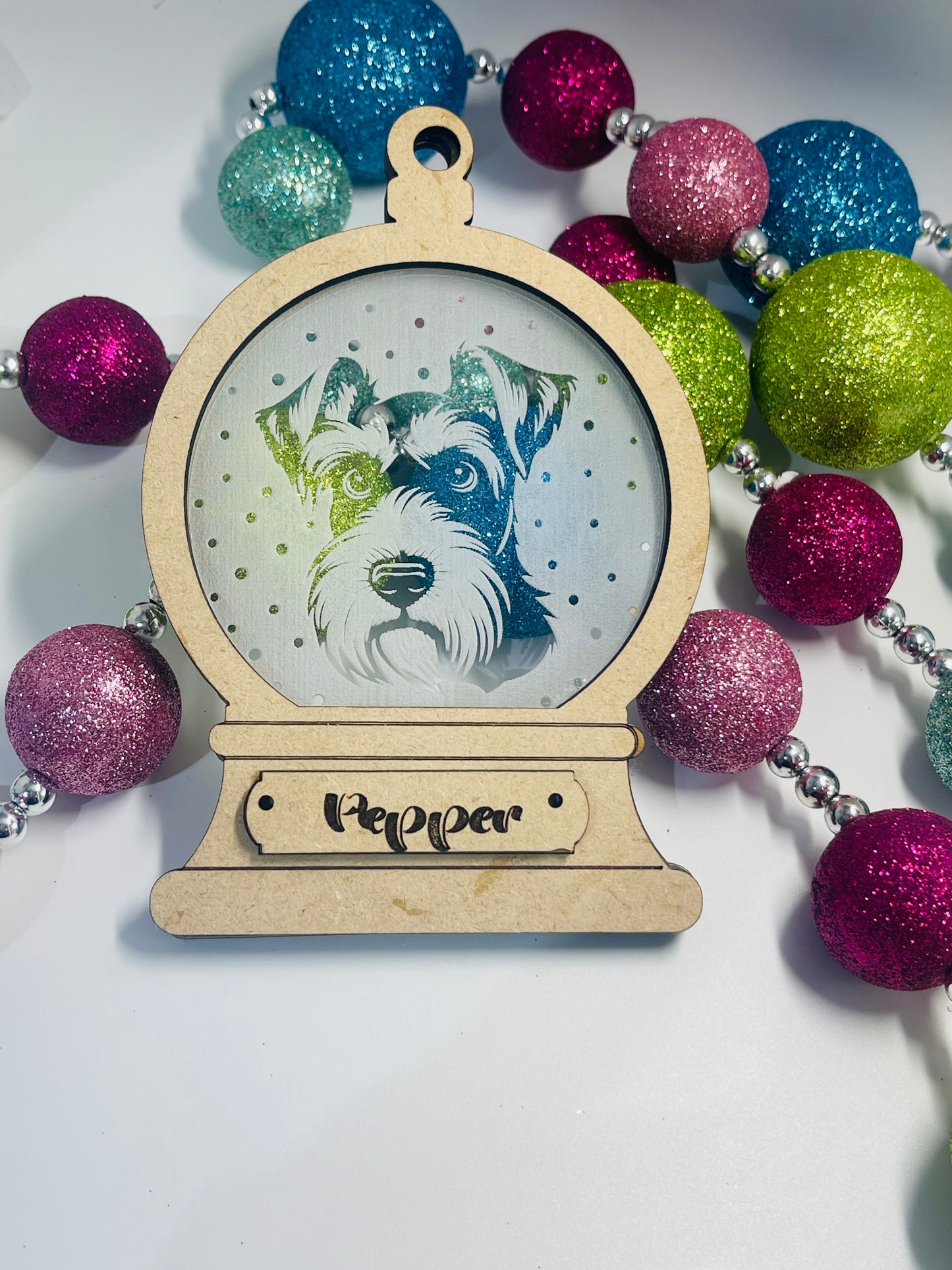 Adorno globo para el árbol