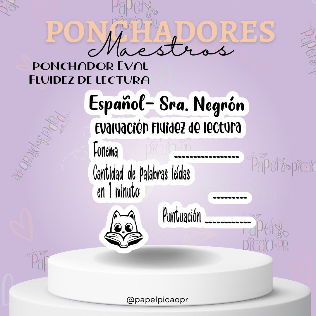 Ponchador Eval Fluidez de lectura