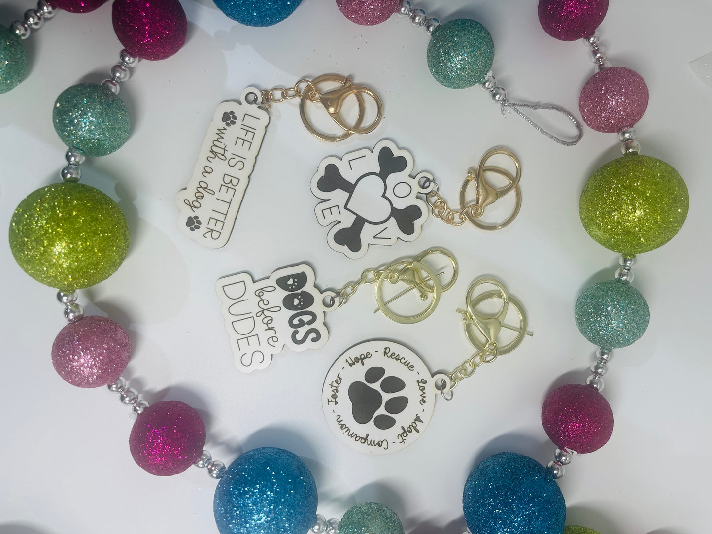 Llaveros amantes de los perros