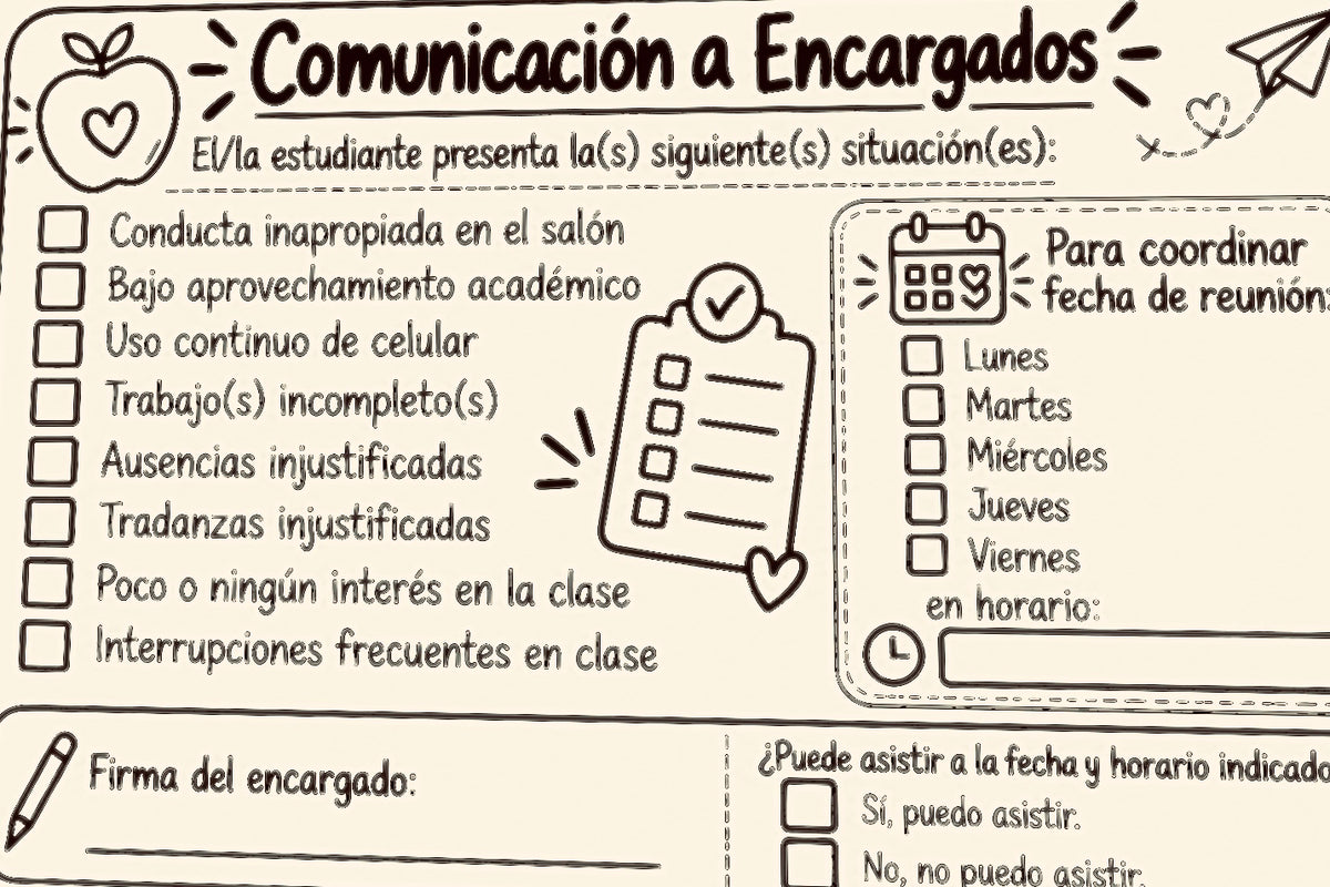 Comunicación a encargados